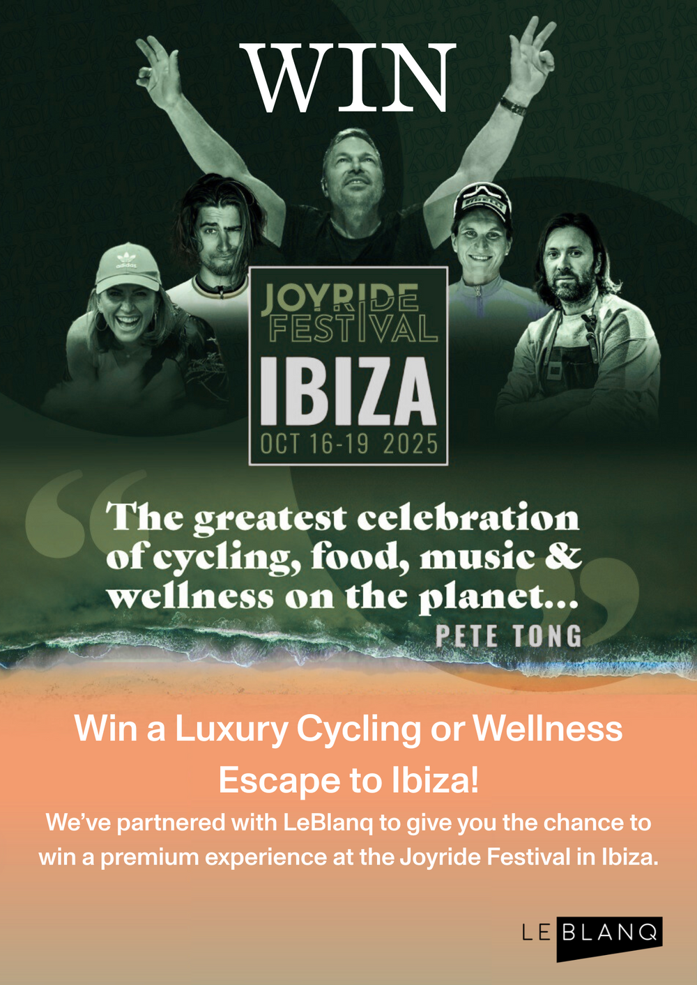 Win a Place at Le Blanq Joyride Ibiza