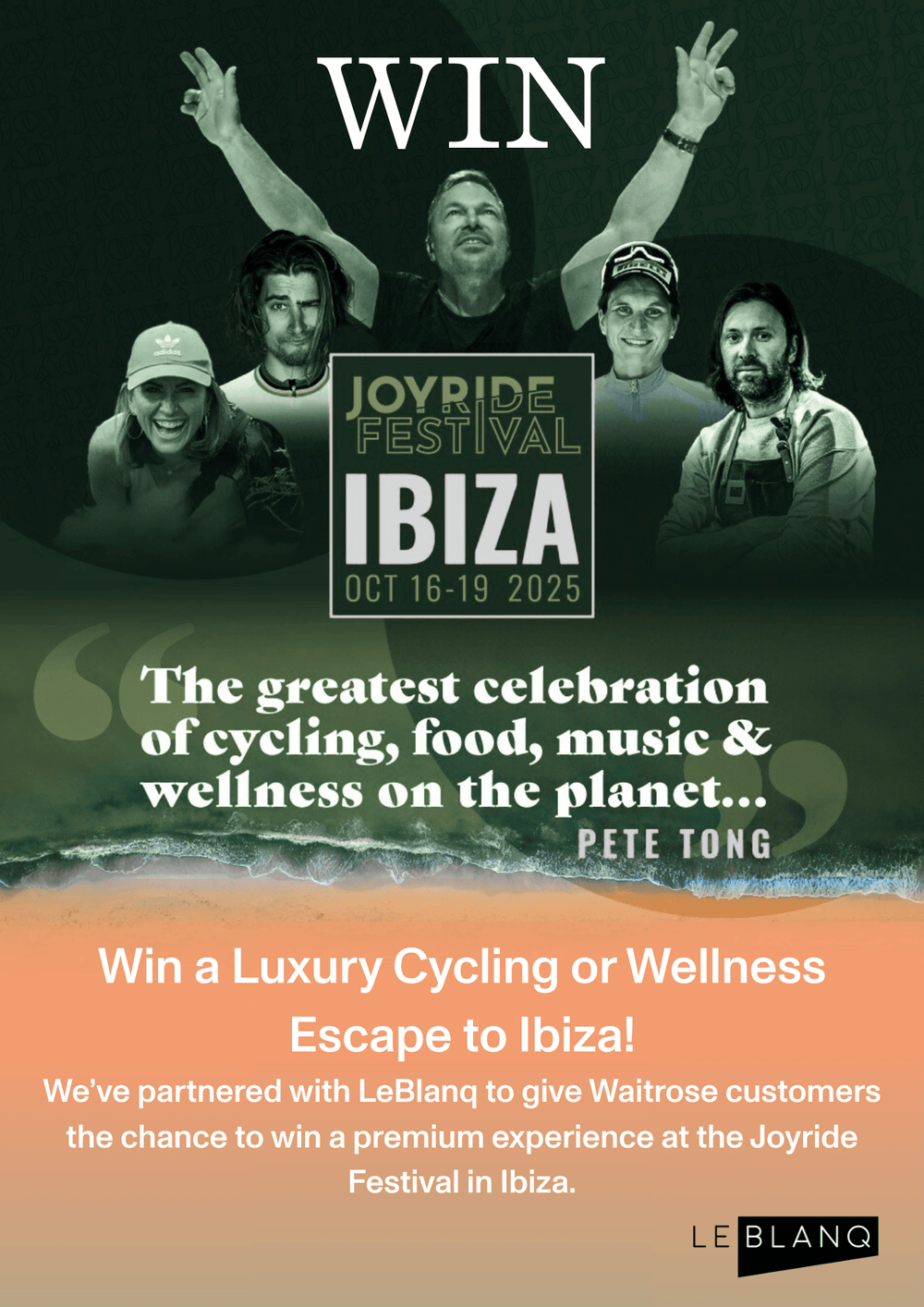 Win a Place at Le Blanq Joyride Ibiza