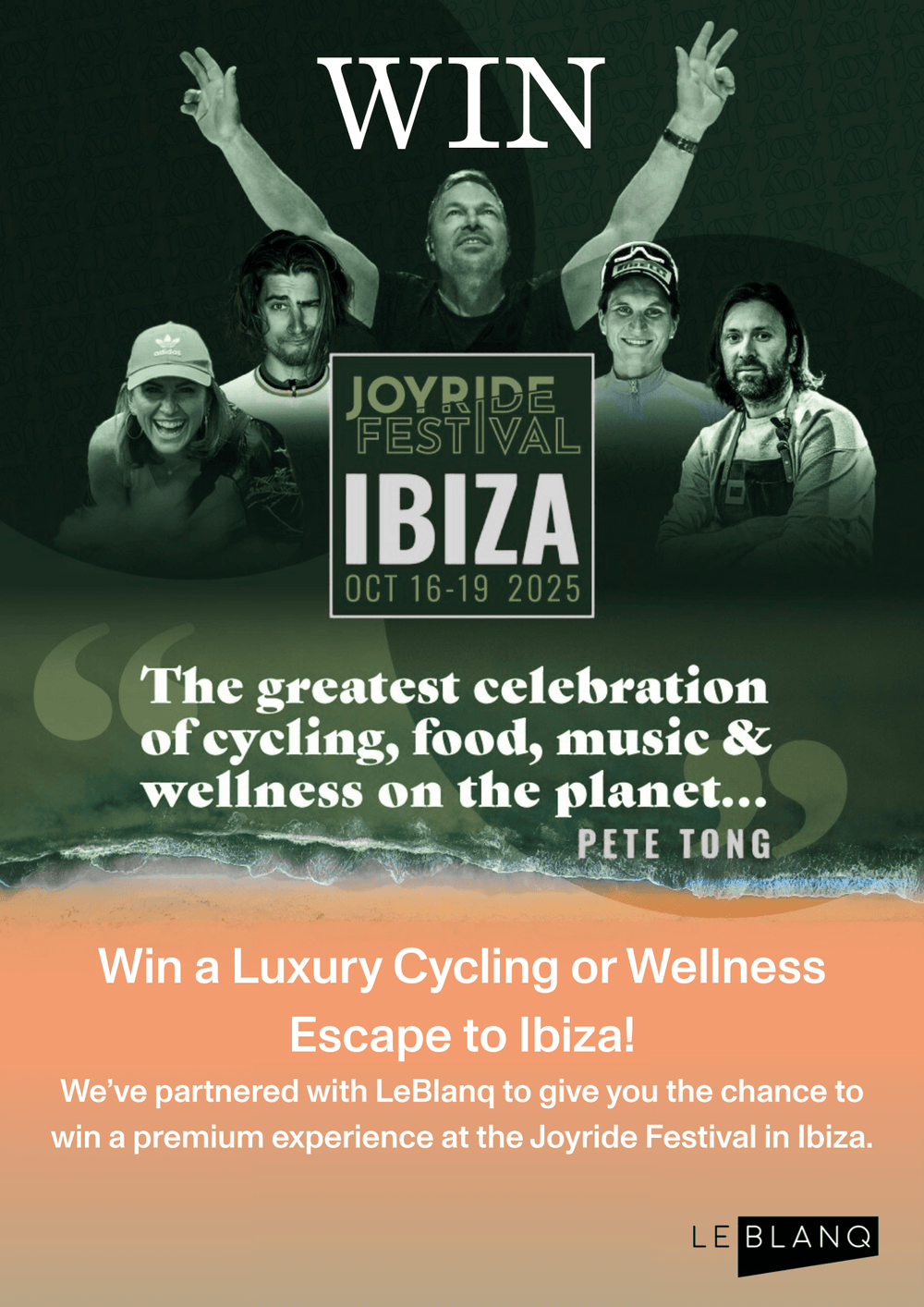 Win a Place at Le Blanq Joyride Ibiza