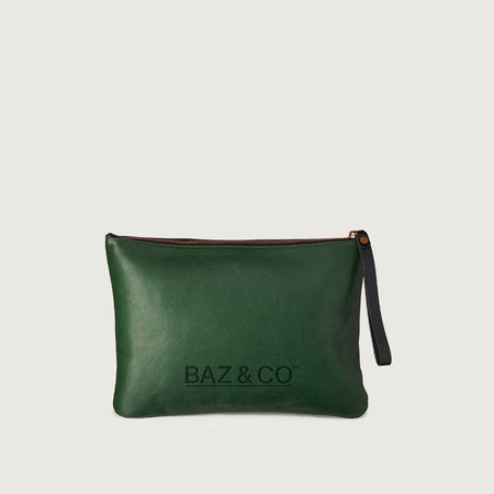 BAZ Surplus Goats Leather Wash Bag - Baz & Co Skincare